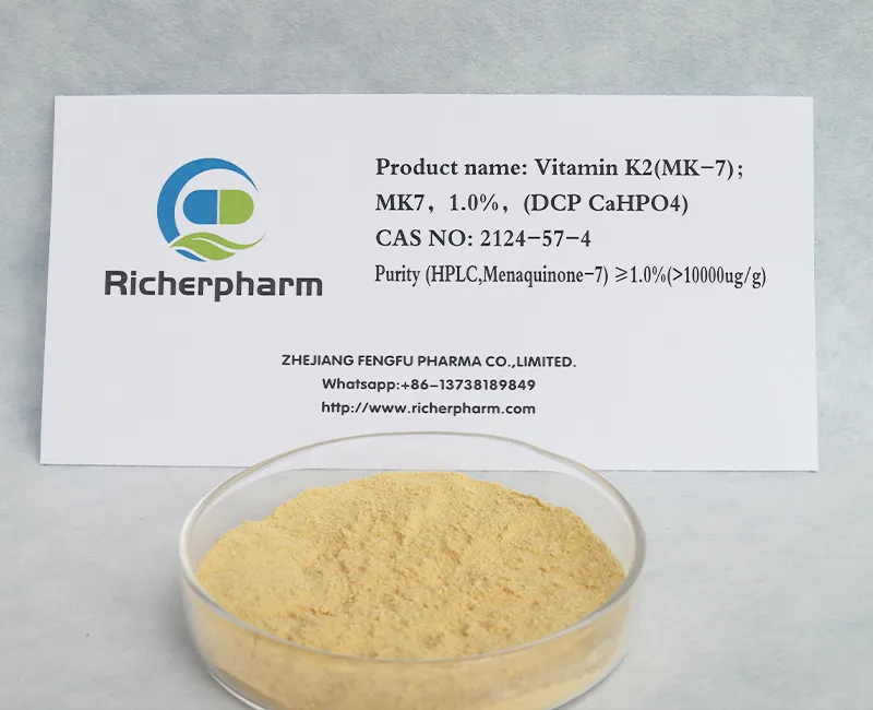 Vitamin K2 (MK-7); MK7, 1.0%, (DCP CaHPO4) CAS 2124-57-4